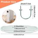 Mobile Pulley Holder for Oil Filled Radiator 360° Swivel Electric Heater Frame Base with Black Wheels Easy to Install