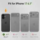 FLIPALM Wallet Case for iPhone 17 Series with Wrist Strap - PU Leather Folio Flip with Credit Card Holder & Kickstand, Protective Cover (Grayish-Brown, for iPhone 17)