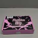 AISI HAIR 14 Inch Dark Brown Ombre Blonde Wigs for Women - Shoulder Length Wave Wig with Pre-Cut Lace Hairline, Middle Part Natural Wavy Bob Synthetic Heat Resistant Fiber for Daily and Party