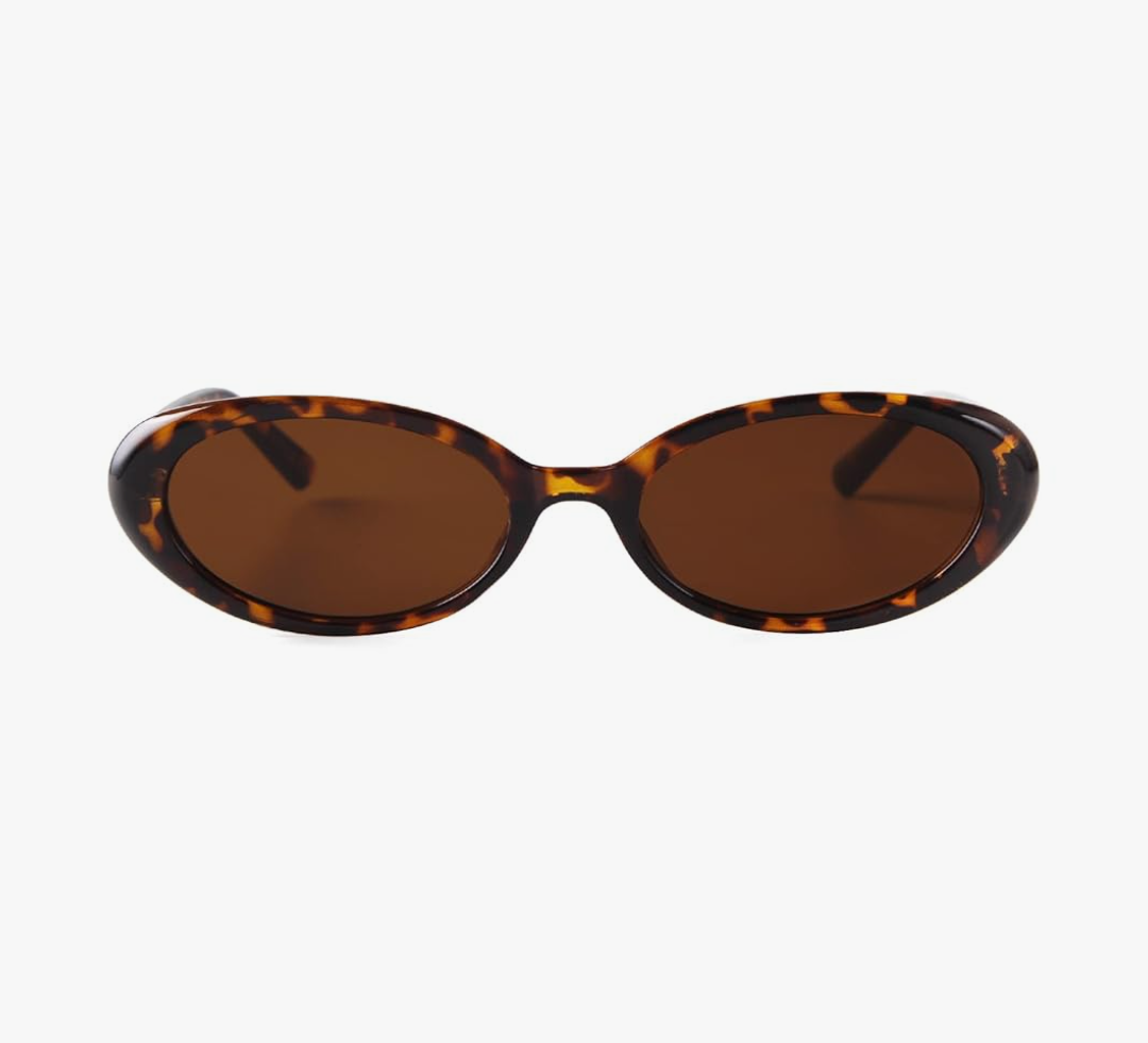 JUDOO Tiny Small 90s Sunglasses for Women Men Retro Oval Tinted Glasses