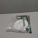 Toilet Paper Holder Stand with Marble Base, Free Standing Natural Stone Base Tissue Paper Storage with Reserve, Matte Black Space Toilet Bath 4 Rolls Holder for Bathroom/Kitchen Countertop (Single Rod)