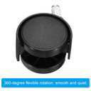 PATIKIL 1.5 Inch Stem Swivel Casters, 10 Pack Nylon 360 Degree Swivel Stem Wheels for Chair Desk Furniture Replacement, Black