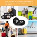 Luggage Suitcase Replacement Wheels 1.57" Diameter 4 Pcs 0.67" Thickness with Ball Bearings Wear-Resistant Mute Rubber Swivel Caster Repair Kits for Luggage Bags Trolley Case