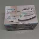 BEAUTURAL Mini Travel Steam Iron for Clothes with Dual Voltage, Temperature Control, Non-Stick Soleplate and Cord Storage, Ideal for Sewing, Quilting and Handcraft (White)