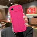 MOWIME Compatible with iPhone Air Case, Cheetah Print Shockproof Soft TPU Protective Cover for Women Girls, Slim Anti Scratch Leopard Case for iPhone Air 6.5 Inch, Hot Pink