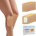 16Pcs Castor Oil Pack Wrap, Disposable Castor Oil Patches Packs with Anti Leakage Cotton Pad for Belly/Feet/Knee (Oils Not Included), 5.1" x 3.9"