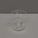 Absonic Pencil Holder for Kids, 360 Rotating Pen Holder for Desk Organizer and Storage, 4 Compartments Art Supply Marker Organizer, Pen Organizer Pencil Holder (Medium - Single - Clear - No Handle)