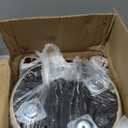 oakvivo 13in Small Foot Stool Ottoman, Round Faux Leather Foot Rest for Couch, Under Desk Pouf Footstool Footrest with Non-Skid Rubber Legs for Ling Room, Bedroom, 13''L x 13''W x 10.2''H, Beige