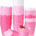 Havawish 500 Pcs Standard Size Light Pink Tulip Cupcake Liners, Party Cupcake Baking Liners Greaseproof Wrappers Muffin Liner Holders for Wedding Birthday Baby Shower Holiday Party Baking Cups