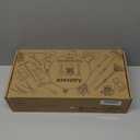 Kids Gardening Tools Set - 6PCS Detachable Garden Tool Kit with Gloves, Shovel, Rake, Hoe, Leaf Rake & Spray Bottle - Wooden Handles with Hanging Hole, Perfect Outdoor Toy Gift for Ages 3-5