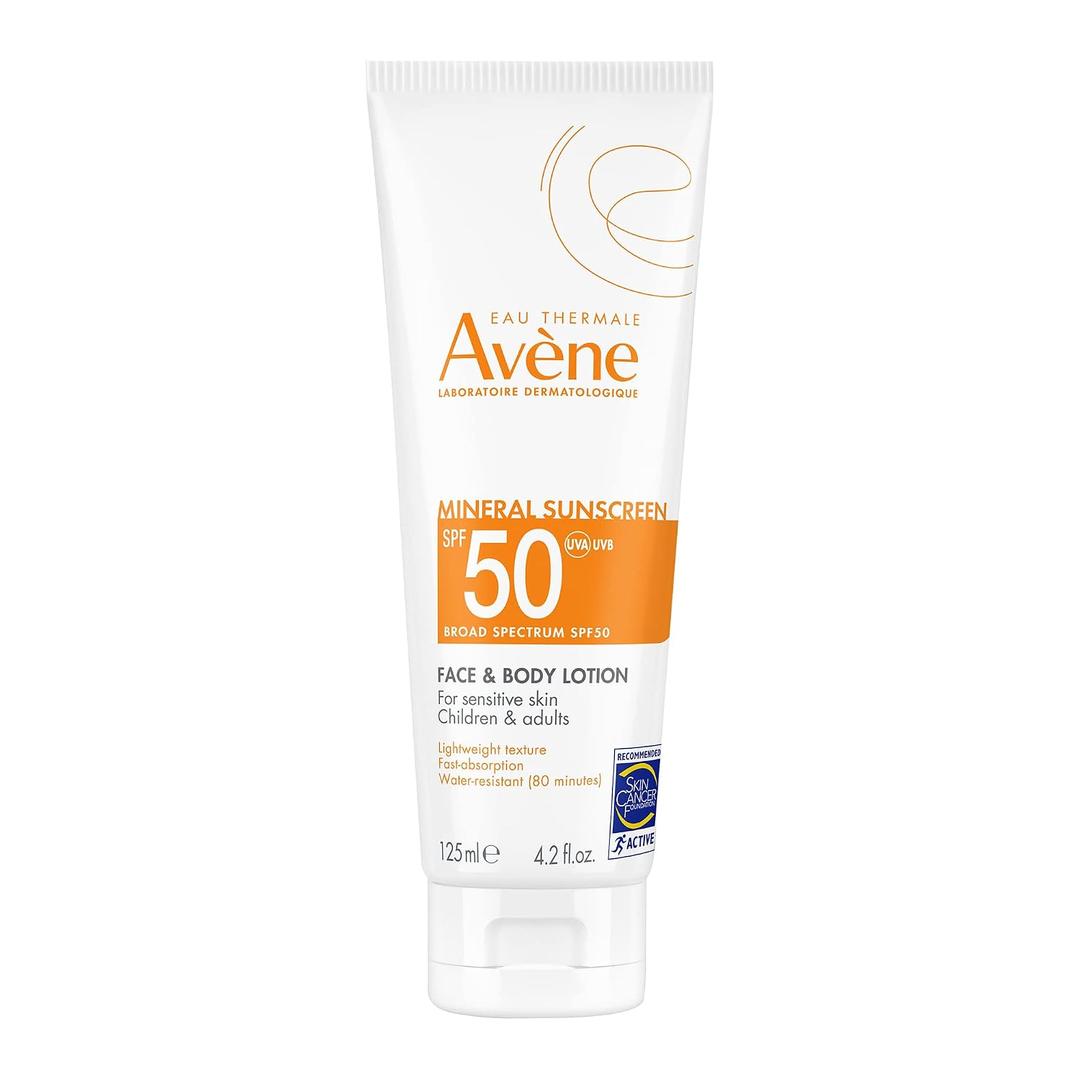 Avne Sheer Mineral Sunscreen Broad Spectrum SPF 50 Face and Body Lotion 4.23 Fl Oz