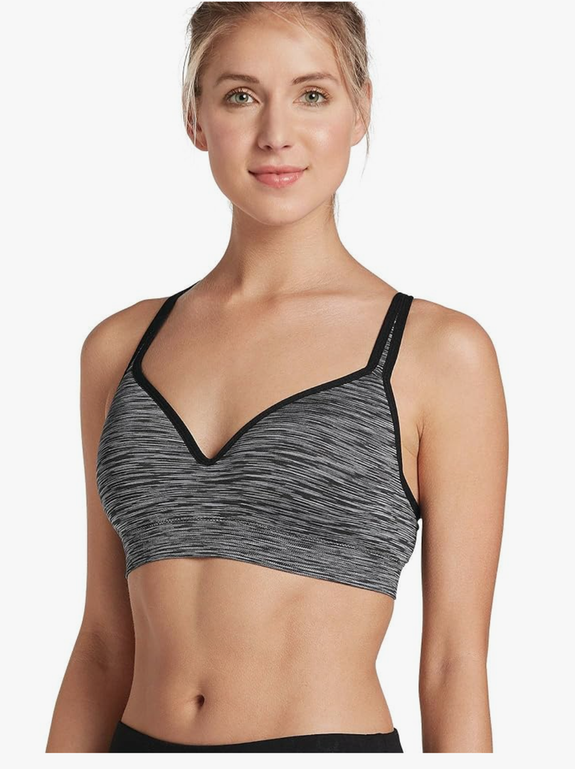 Jockey Women's Bra Mid Impact Multi-Way Molded Cup Sports Bra S
