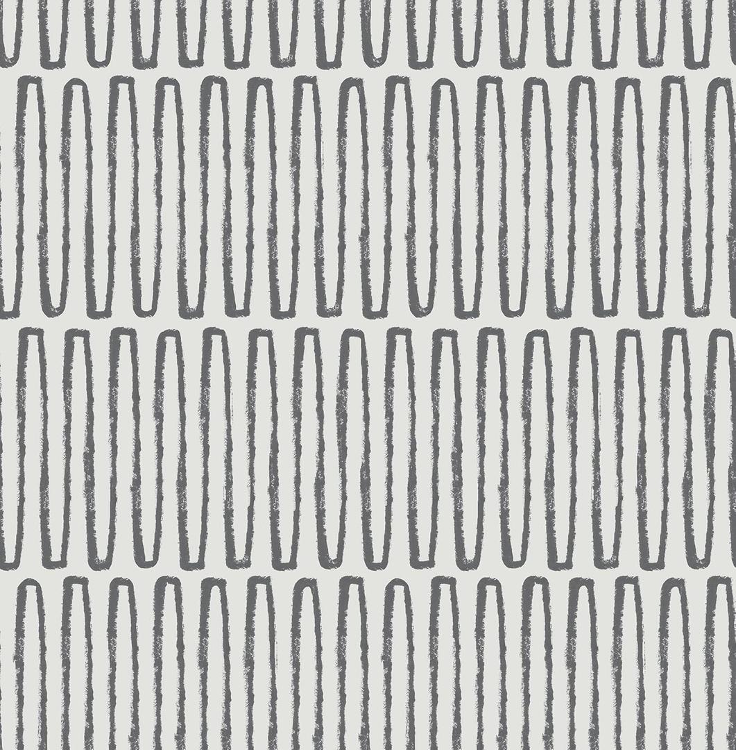 Porter Charcoal Peel and Stick Wallpaper