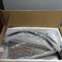 C Shaped end Table,2tier Large Tray Wood top,Easy Install Heavy Duty Side Table,TV Tray for Couch Sofa (plus)