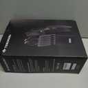 Knife Set with Sharpener  15 pcs High Carbon Stainless Steel Knives Block Set, Stainless Steel Knife Set, Built-in Sharpener Kitchen Knife set, With Anti slip and Ergonomic Handles (Black)