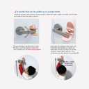 Door Lever Lock (2 Pack)  Child & Pet Safety Lock for Door Handles  No Drill, 3M Adhesive  One-Handed Operation for Adults  Strong & Easy Install