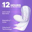 Always Discreet Adult Incontinence Pads for Women, Drier, 4 Drop Long Length, Moderate Absorbency, Pads for Bladder Control Management, Bladder Leaks, & Postpartum Pads, 54ct