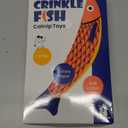 Cat Toys with[5000mg A+Natural Catnip &Silvervine] [Baby Grade] Interactive Soft Chew Kicker Cat Toys for Indoor Cats & Kittens, [Crinkle &Bell] Fish Sound Toy, Drives Bored Cat Crazy with Fun (Blue+Pink)