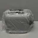 Toaster 2 Slice Retro Stainless Steel with 1.5 Extra Wide Slots Bagel, Defrost, Reheat, Cancel Functions, 6 Bread Shade Settings, Removable Crumb Tray, Gray