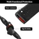 2 x Rubber Edge Trim,1/16" Self-Adhesive Rubber Edge Trim,Flexible U Channel Edge Protector for Car Doors, Panels, Glass, and Sharp Edge(10Ft,Black)