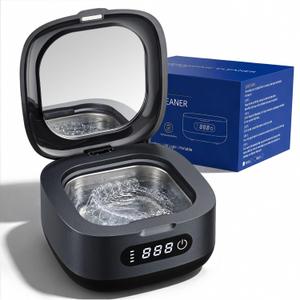 Rechargeable Ultrasonic Retainer Cleaner, Portable Retainer Cleaner Machine, 52kHz Retainer Cleaner for Dentures, Night Guards, Mouth Guards