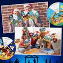 12 Sets Color Your Own Funny Nativity Crafts DIY Christmas Nativity Scene Crafts Religious Christian Jesus Angel for Christmas Party Activities Vacation Bible