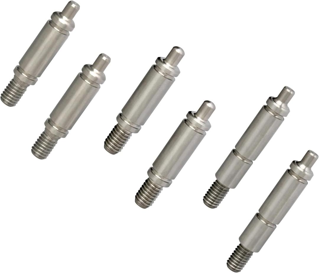 W10359271 W10359272 Dryer Drum Front Back Support Roller Shaft Kit With W10359270 Dryer Drum Shaft for Whirlpool/Kenmore Dryer Roller Shaft Set kits(Pcs of 6 silvery-6)