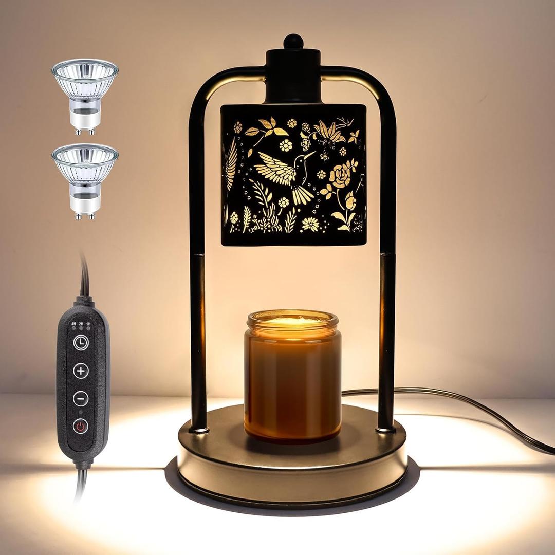 Candle Warmer Lamp Electric with Timer: Wax Melts for Warmer Yankee Candles Large - Dimmable Candle Warmer for Birthday Christmas Gift Bedroom Home Decor