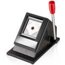 Gisafai Passport Photo Cutter 50 x 50 mm Picture Manual Square Punch Die Cutter Table Top Metal ID Pictures Cards Stamp Die Punch Tool for U. S. Office Home School Supplies