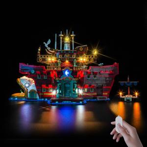 Upgraded Led Light Kit Compatible with Lego The Baratie Floating Restaurant Building Set, Lights Decoration Compatible with Lego 75640 (Model Not Included)