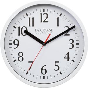 La Crosse 404-3020W 8-inch Basics Quartz Analog Wall Clock - White