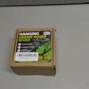 [UPGRADED] 200LBS 4Pcs Round Ceiling Hooks with Firmly Rotatable Button, Black Wall Mount Metal Hangers for Hanging Hanging Plants, Bird Feeder, Lantern, Lights, Wind Chime, Indoor Outdoor Decor