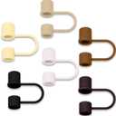 6PCS Silicone Straw Covers Toppers Compatible with Stanley 30&40 Oz Tumbler Accessories Simple Straw Caps Reusable Lid Cover for Stanley Cup 10mm 0.4in Straws (Colorful 2)