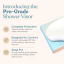 Eyelash Shield Shower Visor For Adults - 200 Eye Shields for After Surgery Shampoo, Microblading Supplies Permanent Makeup Supplies - Lash Guard - Eyelash Protector - Eye Shield After Cataract Surgery (1 Count (Pack of 200))