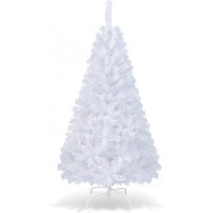 6Ft-Artificial-PVC-Christmas-Tree-W-Stand-Holiday-Season-Indoor-Outdoor-White