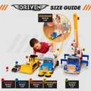 Driven by Battat Dump Truck Toy, Lights and Sounds, Standard Size, Trucks, 1: 16 Scale