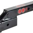 Amazon.com: TOPTOW 64121 2-inch Receiver Trailer Hitch Extension Riser with 2-inch Rise/Drop, Solid Shank, 10000lbs Capacity, Anti-Rattle Bolt : Automotive