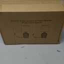 Small Table Lamps Set of 2, Bedside Nightstand Lamps for Bedroom Kids Room, Cute Desk Lamps with Studded Texture Base for Reading Nursery Living Room Office, White (White & White)