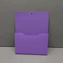 Marbrasse Magnetic File Holder - Magnetic Paper Holder, Pocket Organizer Office Supplies Storage Mail Organizer for Notebooks,Planners,Letter (Purple)