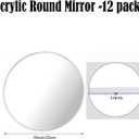 12PCS Round Mirror Centerpieces for Tables Decorations, 10" Acrylic Mirror Trays Plates for Centerpieces, Circle Mirror for Candle Plates Mirrors for Table Centerpieces Wedding Decorations