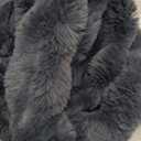 Anysay Heated Blanket King Size with 1/2/4/6/8 Hours AutoOff 10 Heat Level, 90'' * 100'' Cozy Faux Rabbit Fur Bubble Electric Blanket with Overheat Protection(Dark Grey)