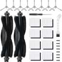 20Pcs Replacement Accessory kit for Eufy L60 Series, Eufy L50 Series Robot Vacuums Parts, 2 Roller Brush, 8 HEPA Filters and Foam Filters, 8 Side Brushes, 1 Screwdriver, 1 Clean Tool