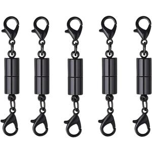 10 Pack Black Magnetic Lobster Clasp Jewelry Necklace Bracelet