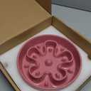 LE TAUCI Slow Feeder Dog Bowls Ceramic, 1.5 Cups Dog Food Bowl, Puppy Slow Feeder Dish for Fast Eaters, Pink Bloom