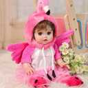 Reborn Baby Dolls, 18 Inch Large Realistic Hand-Rooted Hair Lifelike Baby Dolls with Accessories for 3+ Year Old Girls Gifts, Pretend Play, Collection
