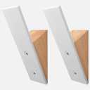 Homeforia Beech Wood Coat Hooks, High End Beech Wood & White Metal Wall Mounted Clothing Hooks, Mid-Century Modern Coat Hooks, Heavy Duty Wooden Hooks for Hanging Coats, Hats, Towels & More, Set of 2