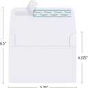 Eupako A2 White Paper Envelopes 250 Pack 4.375x5.75" Invitation Envelopes Self Seal for RSVP, Wedding, Thank you Notes, Greeting Cards, Photos, Announcements