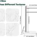 Hand Towel Holder, F-Shape Hand Towel Stand with Marble Base, Stainless Steel Swivel Hand Towel Rack Standing Towel Bar for Bathroom Kitchen Countertop, 2 Arms (Brushed Nickel)