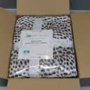 DREAMNINE Luxury Brown Cheetah Print Faux Rabbit Fur Blanket for Couch 50" x 60",Decorative Soft Thick Fluffy Leopard Furry Blankets, Warm Blankets for Winter,Animal Print Cozy Chic Fuzzy Lap Blanket
