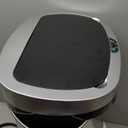 BestOffice | 13 Gallon Trash Can with Lid | Automatic Touchless Garbage Can | Odor Control | Modern Oval Design | Easy to Clean | Stainless Steel | Fits Any Kitchen, Bathroom, Office or Home